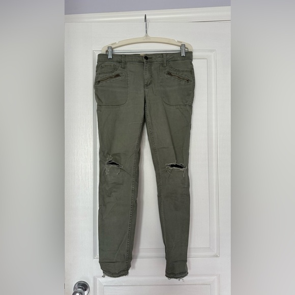 Hollister Skinny Jeans - Women’s Size 6 (W 27) - Army Green - Picture 1 of 3